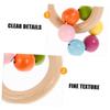 Beaupretty 2pcs Ring Rattle Soothing Handheld Grasp Shake Shakers for Fine Motor Skill Development and Separation Anxiety Relief view 4