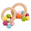 BESPORTBLE 2pcs Hand Rattle Soothing Ring Shaker Bells for Newborns Easy Grip Soft Grasp for Sensory Development Motor Skills and Auditory Stimulation view 1