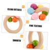 BESPORTBLE 2pcs Hand Rattle Soothing Ring Shaker Bells for Newborns Easy Grip Soft Grasp for Sensory Development Motor Skills and Auditory Stimulation view 4