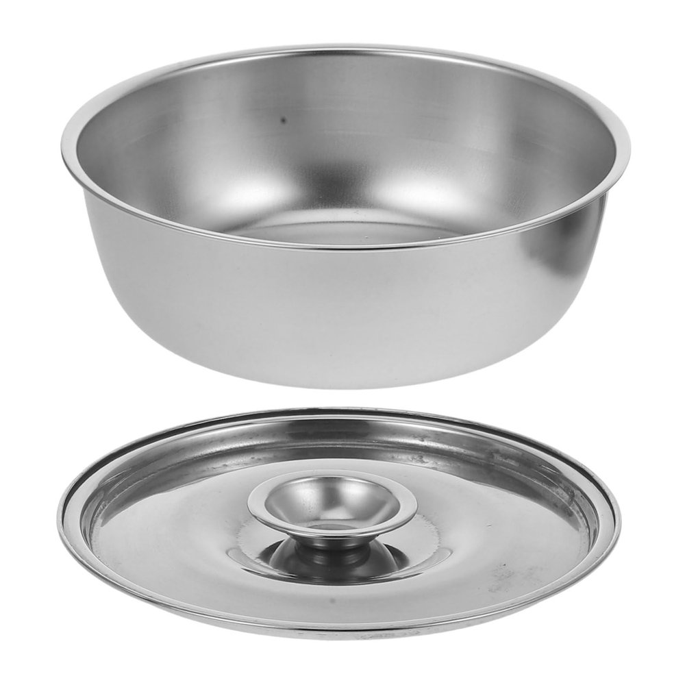 LIOOBO Stainless Steel Bowl with Lid Food Container for Soup Meals Portable Bowl for Kindergarten Home Use