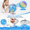 KISEER 8 Inch World Globe Rotating Earth Spinning Globe with Heavy Metal Stand for Kids Geography Classroom Education or Office Home Decorations view 4