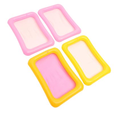 Beaupretty 4Pcs Beach Sand with Molds and Tools Sand Tray Mats for Creative Outdoor Play Safe Smooth Surface Random Colors Random Color