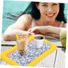 Beaupretty 4Pcs Beach Sand with Molds and Tools Sand Tray Mats for Creative Outdoor Play Safe Smooth Surface Random Colors Random Color view 4