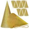Abaodam 12 Pcs Glitter Party Hats for Birthday Caps Photo Props Design Birthday Headwear for Celebrations and Parties view 1