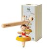 PlanToys Wooden Ballet Spinning Top | Montessori Inspired Pull String Toy for Cause & Effect, Coordination & Motion Control | Eco Friendly Spinning Toy for Fine Motor Skills & Creative Play view 1