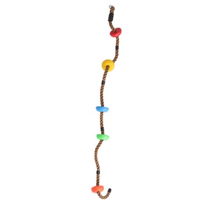 Abaodam Outdoor Climbing Disc Rope Swing with Spiral Textured Platform for Boys and Exercise Ladder for Playground Fitness and Parent Fun Random Color