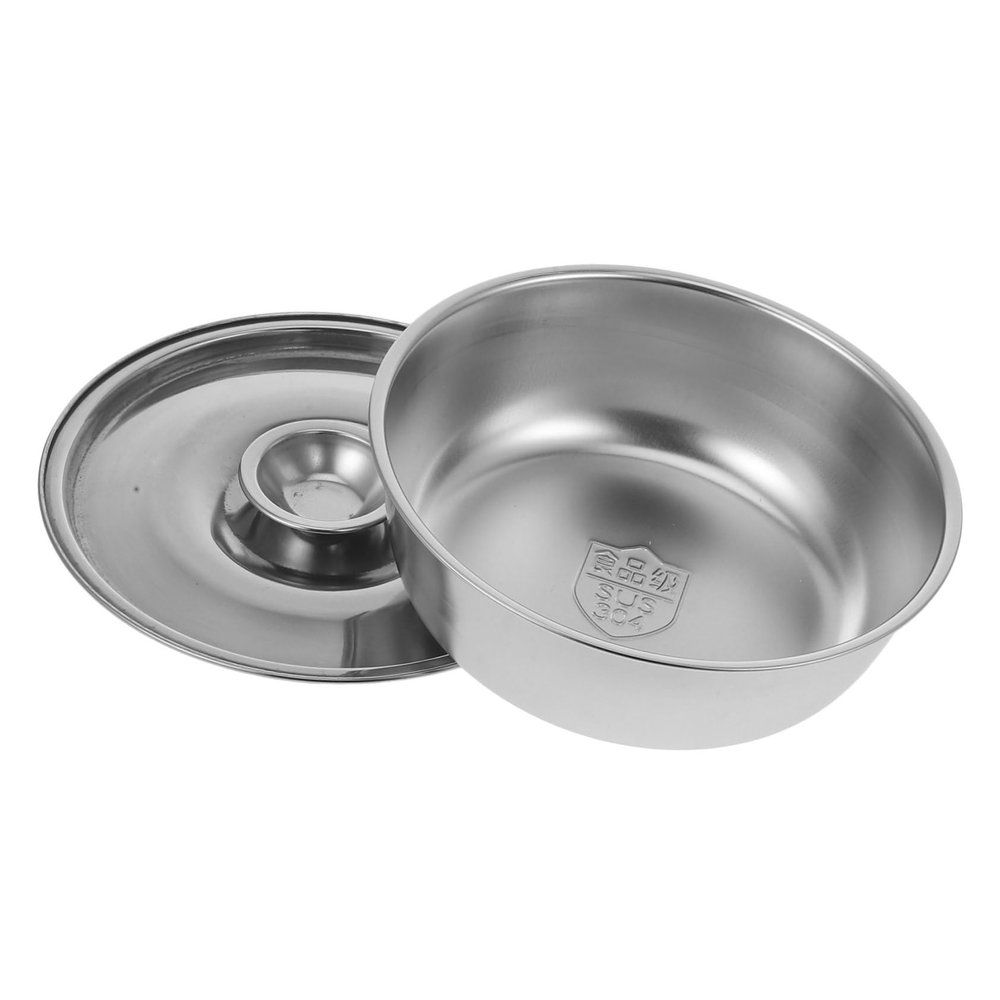 Totority Stainless Steel Bowl with Lid Multipurpose Food and Soup Bowl for Kindergarten and Home Use Dinnerware for Boys
