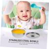 Totority Stainless Steel Bowl with Lid Multipurpose Food and Soup Bowl for Kindergarten and Home Use Dinnerware for Boys view 4