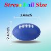 10/50/100 PCS Custom Stress Balls with Logo Text Personalized Stress Balls Bulk for Adults Kids Relief Encouraging for Office,School,Events (Football Stress Ball) view 2