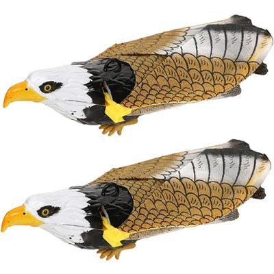 FRCOLOR 2Pcs Electronic Eagle Music for Safe Plastic Hanging Playthings for Boys and Smooth Polished Childrens Gift Interesting Bird
