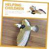 FRCOLOR 2Pcs Electronic Eagle Music for Safe Plastic Hanging Playthings for Boys and Smooth Polished Childrens Gift Interesting Bird view 3