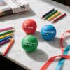 10/50/100 PCS Custom Stress Balls with Logo Text Personalized Stress Balls Bulk for Adults Relief Encouraging for Office,School,Events (Round Stress Ball) view 2