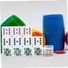 BESPORTBLE 16Pcs White Acrylic Poker Dice Portable Lightweight Game Props for Parties Bars Ktv Fun Bluffing and Card Games view 2