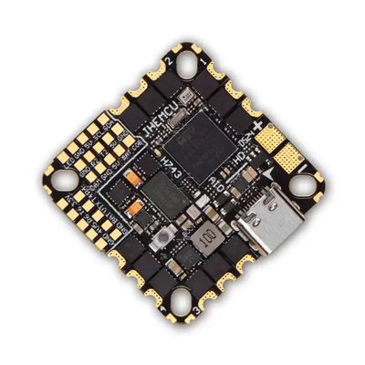 JHEMCU GH743AIO-HD 50A AIO Flight Controller with AM32 ESC and Dual ICM-42688 Gyros (50 Amps)