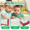 Playscapes Magnetic Toddler Activity Wall Panel Toy  Interactive Wall Busy Board  Melamine Frame & Acrylic Panel with 2 Wands  Easy Installation, No Loose Pieces, Easy-to-Clean  Tic Tac Toe, Red view 4