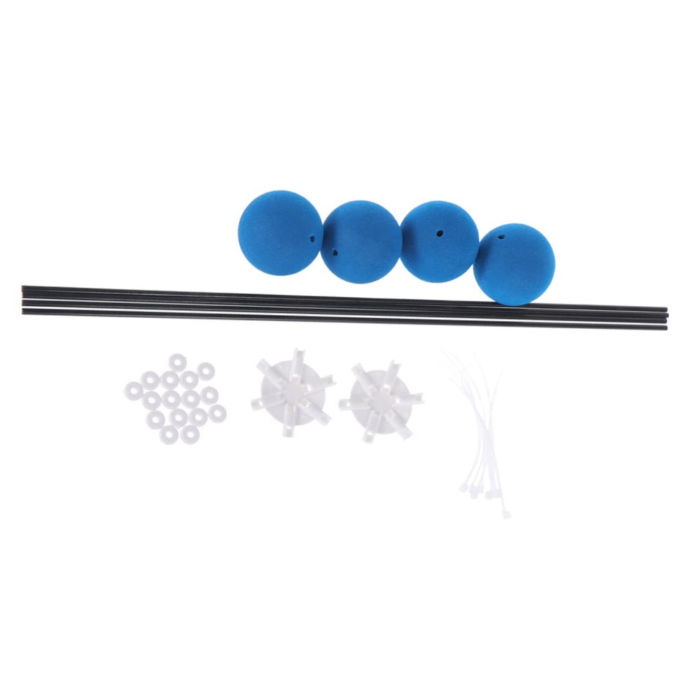 Beaupretty Rc Helicopter Training Gear Kit with Carbon Fiber Rods and Protective Sponge Balls Blue for Crash Prevention and Balanced Suitable for Beginners and Experts