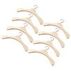 TOYANDONA 8pcs Miniature Wood Doll Clothes Hangers Doll Garment Hangers for Neat Wrinkle Storage Smooth Edges Protect Delicate Clothes Dollhouse Furniture Accessory view 1