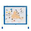 Playscapes Magnetic Toddler Activity Wall Panel Toy  Interactive Wall Busy Board  Melamine Frame & Acrylic Panel with 2 Wands  Easy Installation, No Loose Pieces, Easy-to-Clean  Funny Face, Blue view 1