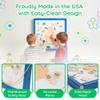 Playscapes Magnetic Toddler Activity Wall Panel Toy  Interactive Wall Busy Board  Melamine Frame & Acrylic Panel with 2 Wands  Easy Installation, No Loose Pieces, Easy-to-Clean  Funny Face, Blue view 4