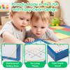Playscapes Magnetic Toddler Activity Wall Panel Toy  Interactive Wall Busy Board  Melamine Frame & Acrylic Panel with 2 Wands  Easy Installation, No Loose Pieces, Easy-to-Clean  Tic Tac Toe, Blue view 4