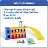 hand2mind Counting Car Garage, Race Car Track, Toy Vehicle Playsets, Parking Garage, Pretend Play Sets for Preschoolers, Preschool Math Learning Activities, Numbers for Toddlers, Kids Birthday Gifts view 2