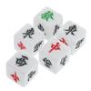 Abaodam 5pcs Acrylic Mahjong Dice Portable Wind Direction Dice for Board Games Entertainment Lightweight Party Home Ktv Bars view 1