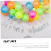 BESPORTBLE 100pcs Neon Glow Balloons Latex Luminous Glow Dark Party Decorations for Weddings Birthdays Graduations Showers Indoor Outdoor Use view 2