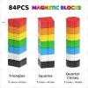 Hiwawind 84pcs Magnetic Blocks,Toys for 3 Year Old Boys & Girls, Sensory Toys for Kids with Autism, STEM Preschool Montessori Toys for Toddlers 3-5, Christmas Toys Birthday Giftsfor Grandkids view 2