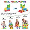 Hiwawind 84pcs Magnetic Blocks,Toys for 3 Year Old Boys & Girls, Sensory Toys for Kids with Autism, STEM Preschool Montessori Toys for Toddlers 3-5, Christmas Toys Birthday Giftsfor Grandkids view 3