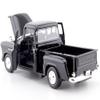 1955 5100 Stepside Pickup - 1:24 Scale Diecast Model Truck by Motormax (Black) view 3