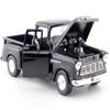 1955 5100 Stepside Pickup - 1:24 Scale Diecast Model Truck by Motormax (Black) view 4