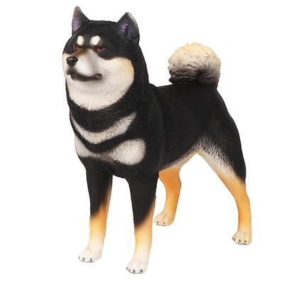 Beaupretty Realistic Dog Figure Decor High Grade Plastic Standing Dog Model for Indoor Animal Boys and Tabletop Ornament for Home and Bedroom Display