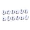 Abaodam 12pcs Educational Fractional Dice Teaching Cubes for Math Learning and Parent Interaction White Rounded Dice for Addition Subtraction Games and Party Props view 1