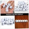 Abaodam 12pcs Educational Fractional Dice Teaching Cubes for Math Learning and Parent Interaction White Rounded Dice for Addition Subtraction Games and Party Props view 3
