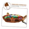Beaupretty Portable Drawstring Dice Bag Small Game Beads Pouch Compact Dice Holder with Dust Resistant for Storing Coins Cards and Small Accessories view 3