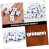 Beaupretty 12pcs Fractional Dice Educational for Creative Arithmetic Dice for Math Learning Parent Interaction and Party Props White Color Classroom Teaching Tool view 3
