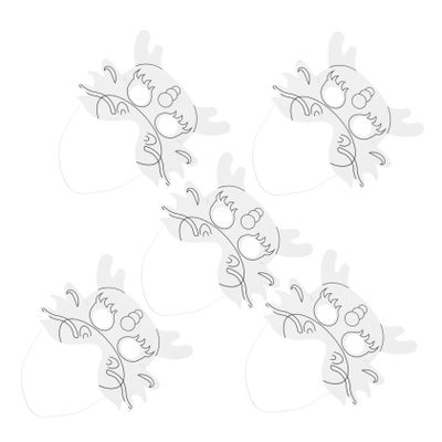 Beaupretty 6pcs DIY Blank Paper Masks with Elastic String for Lightweight Half Face Craft Masks for Halloween Party Decorations Cosplay and Creative Handcraft Activities