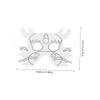 Beaupretty 6pcs DIY Blank Paper Masks with Elastic String for Lightweight Half Face Craft Masks for Halloween Party Decorations Cosplay and Creative Handcraft Activities view 4