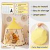 Acamina Play Tent for Kids,Space Rocket Ship TentChildren Pop Up Foldable Tents Playhouse Indoor Outdoor Games PartyBirthday Toy for Boys GirlsPrincess Prince Castle Teepee Gift (Yellow) view 2
