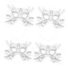 Abaodam 6pcs White Paper Blank Masks with Elastic String DIY Masquerade Cosplay Party Masks for Birthday Carnival School Craft Painting view 1