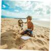 Abaodam Portable Silicone Sand Sifter for Handheld Beach Plaything with Safe Healthy Material for Sand Pool Garden and Snow Outdoor Fun view 3