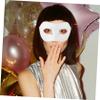Abaodam 10pcs DIY Blank Paper Masks for Masquerade Cosplay Party Unpainted Lightweight Craft Masks for Art Decoration and Festival Creative Painting view 4