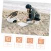 Abaodam Beach Sand Sieve Lightweight Safe Material Outdoor Sand Sifter for Creative Play at Pool Smooth Surface Plaything for Boys view 3