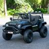 12V 7AH 4WD Kids Ride-On Truck, Electric Off-Road Car with Remote & Pedal Control, LED Lights, Music, USB, Safety Belt, 4-Wheel Suspension, Adjustable Speeds, Outdoor Gift for Boys Girls, Black view 1