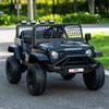 12V 7AH 4WD Kids Ride-On Truck, Electric Off-Road Car with Remote & Pedal Control, LED Lights, Music, USB, Safety Belt, 4-Wheel Suspension, Adjustable Speeds, Outdoor Gift for Boys Girls, Black view 4