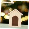Abaodam Miniature Dog House Model Small Dollhouse Adornment Smooth Surface Decorative for Role Play and Photo Props view 3