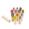 Eichhorn Throwing Game Sticks - 13 Colourful Wooden Building Blocks Made of Pine Wood - for Children from 3 Years - Indoor & Outdoor Wooden Throwing Game view 1