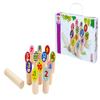 Eichhorn Throwing Game Sticks - 13 Colourful Wooden Building Blocks Made of Pine Wood - for Children from 3 Years - Indoor & Outdoor Wooden Throwing Game view 2