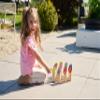 Eichhorn Throwing Game Sticks - 13 Colourful Wooden Building Blocks Made of Pine Wood - for Children from 3 Years - Indoor & Outdoor Wooden Throwing Game view 4
