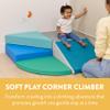 Back2School Express Little Haven Twist Step & Slide Corner Climber, Soft Play, Contemporary, 5-Piece view 3